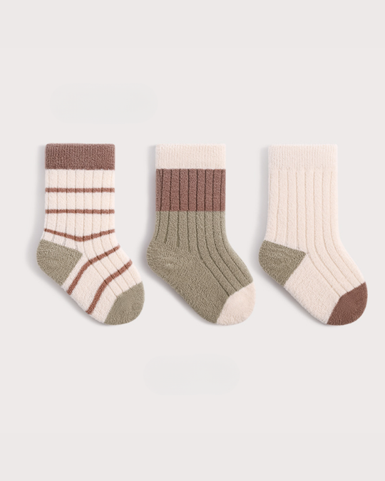 BABYふわふわソックス3足セット