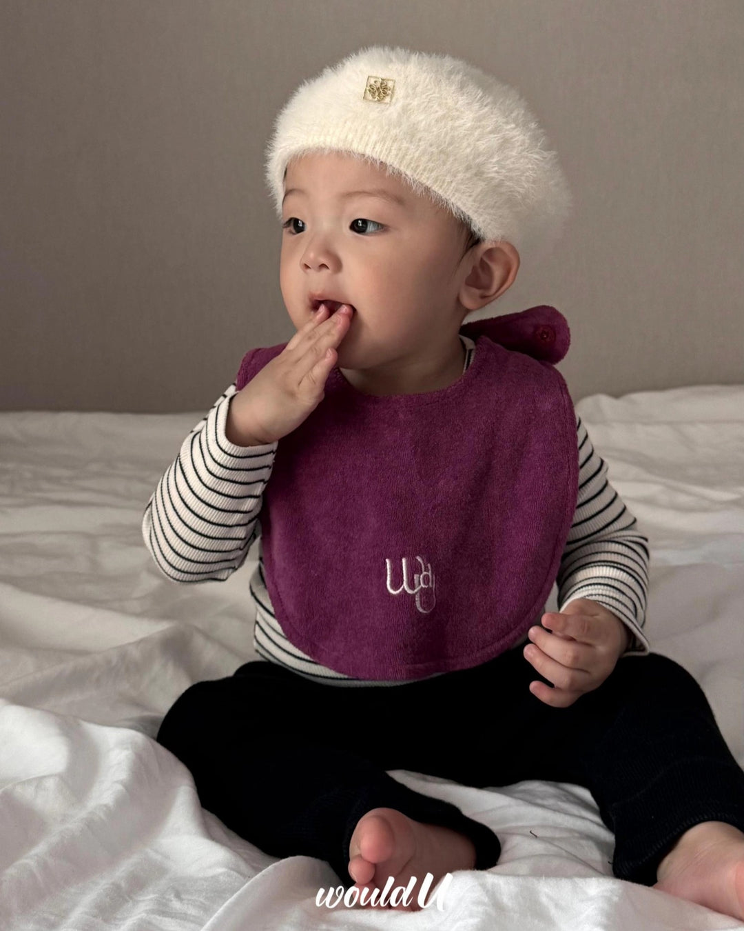 [would U]cloud terry bibs"16色"