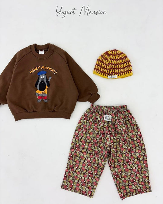[yogurt mansion]flower pants