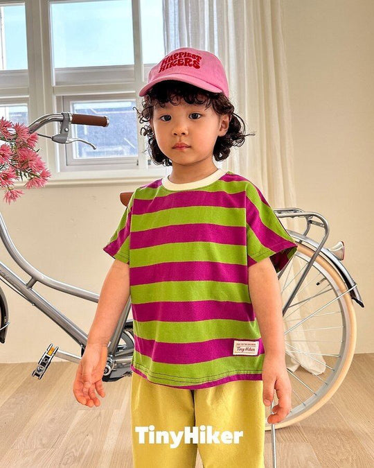 [TinyHiker]willy border striped T