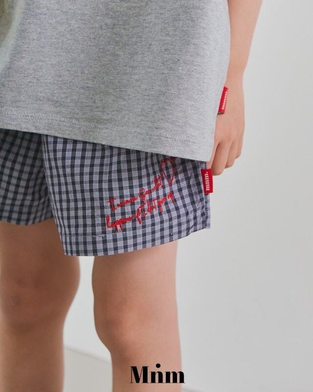 [MINIMAL]check trunk pants