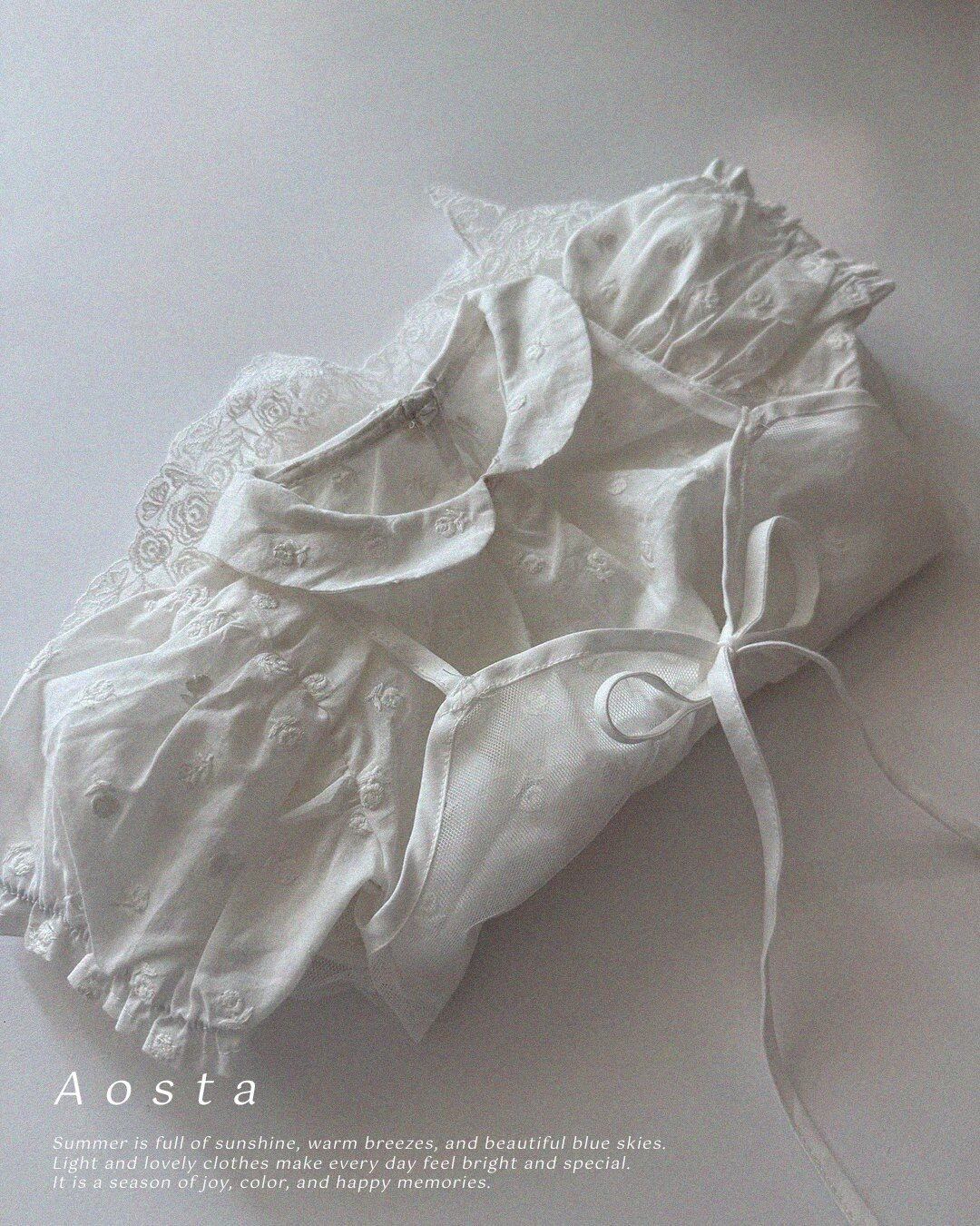 [aosta]collar blouse