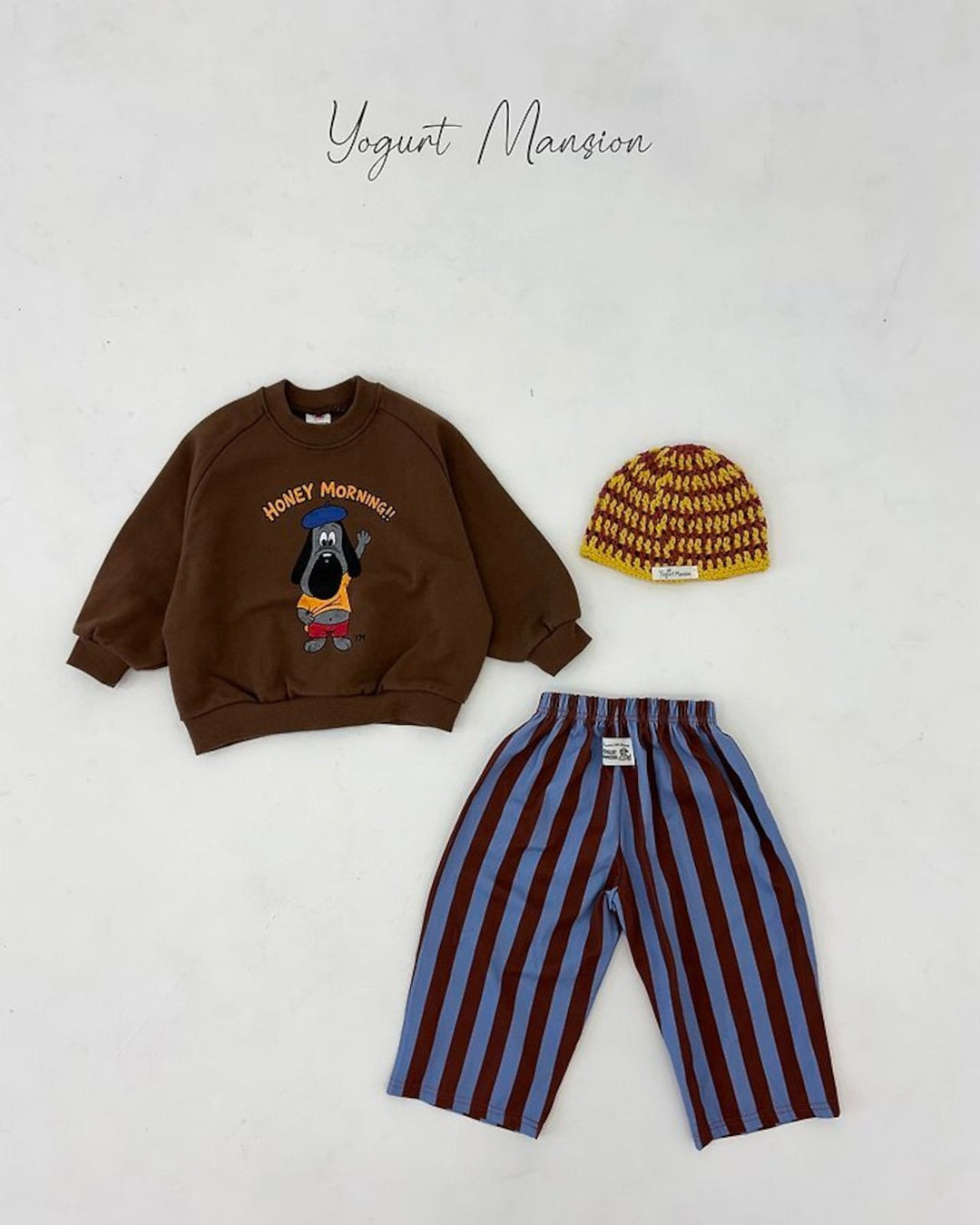 [yogurt mansion]color stripe pants