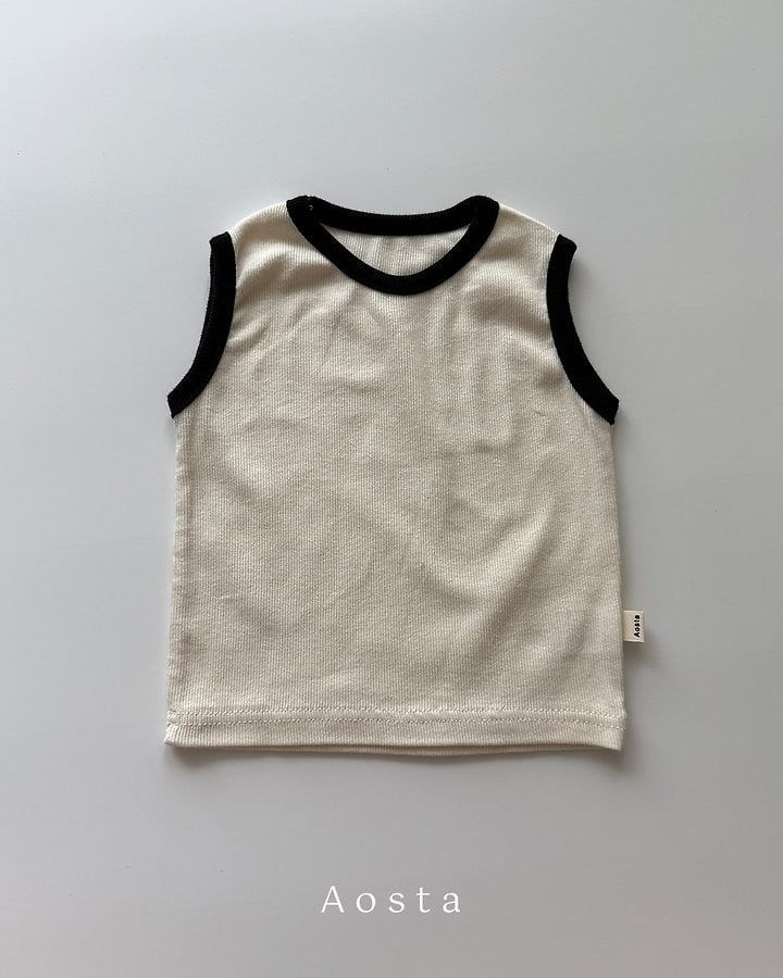 [aosta]lip sleeveless T
