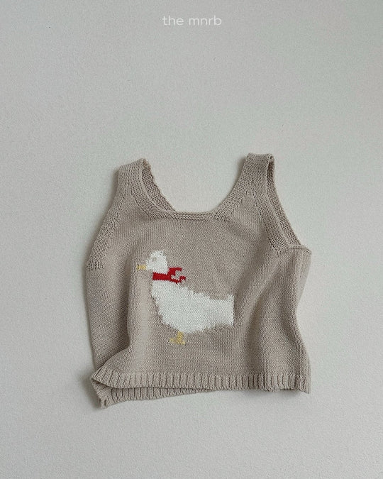 [minirobe]Duck Knit Vest