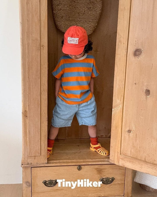 [TinyHiker]willy border striped T