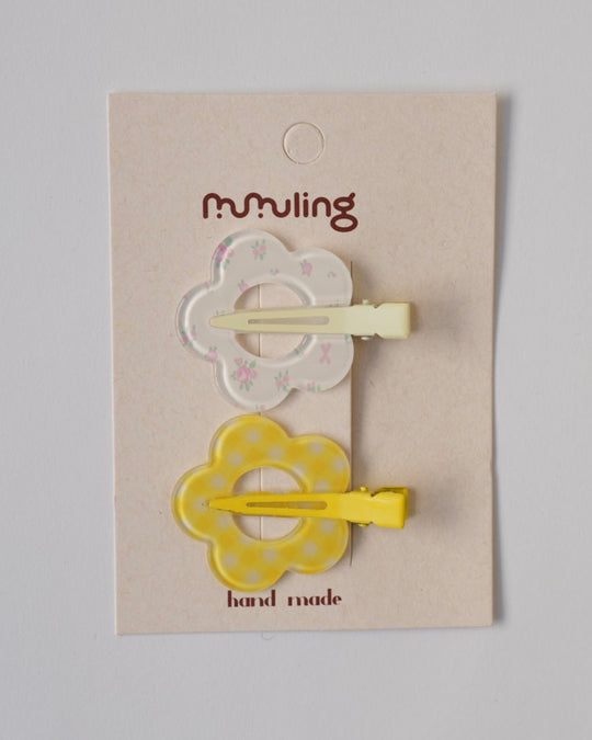 フラワー前髪クリップ