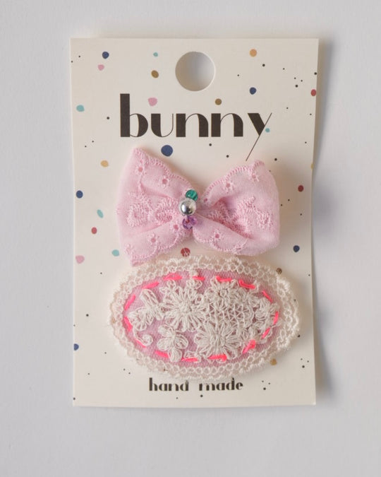 レースパレットヘアアクセ