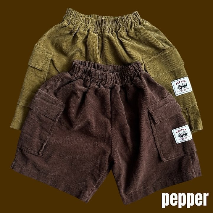 [pepper]ココボールコーデュロイバミューダPT