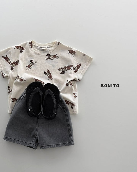 [BONITO] surfing dog T
