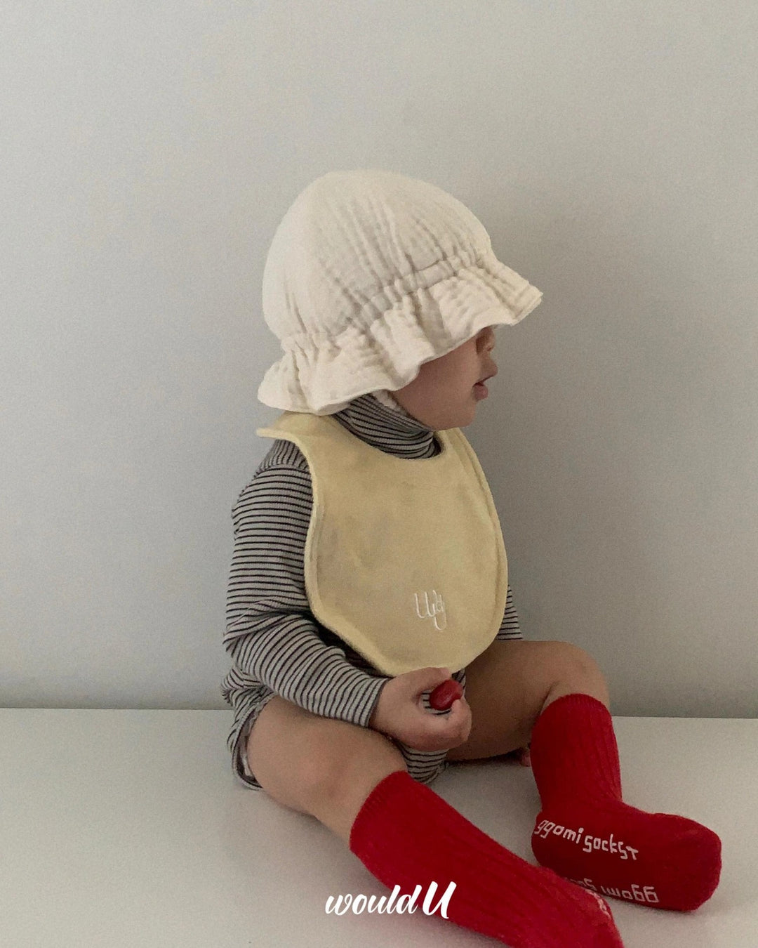 [would U]cloud terry bibs"16色"