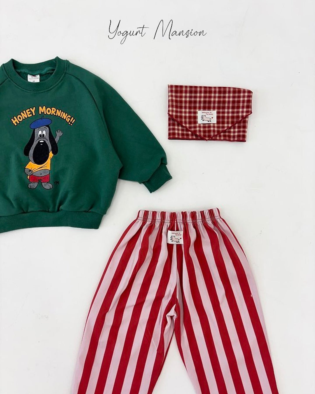 [yogurt mansion]color stripe pants