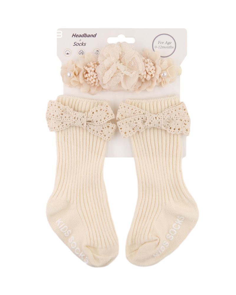 ヘアバンド付きソックス