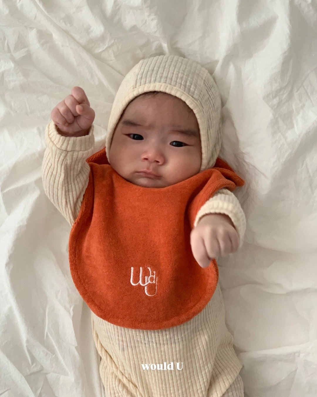[would U]cloud terry bibs"16色"