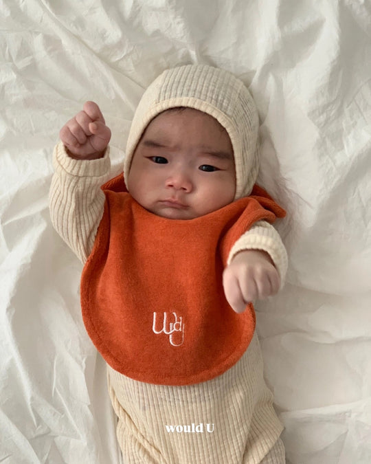 [would U]cloud terry bibs"16色"