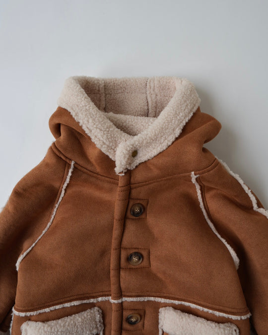 ムートンボアフーディジャケット