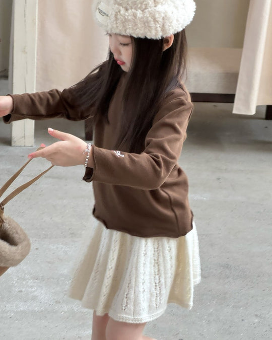 リボンステッチスムースメロウトップス