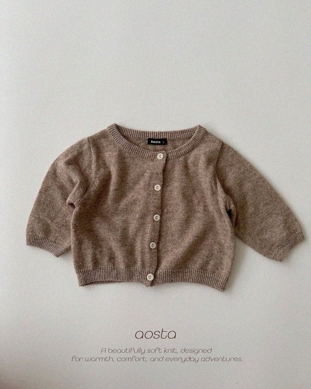 [AOSTA]Knit Cashmere Cardigan