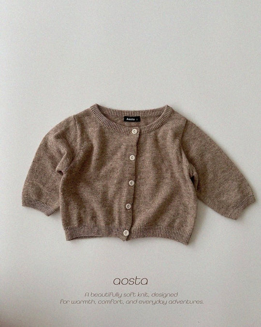 [AOSTA]Knit Cashmere Cardigan
