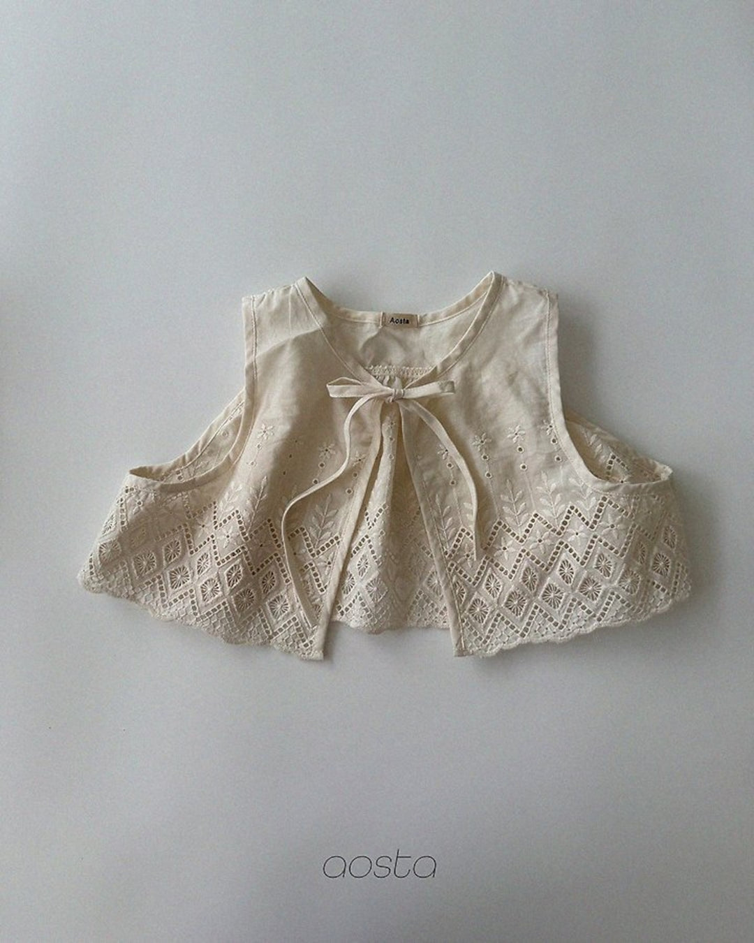 [AOSTA]Lace Jenny OpenVest