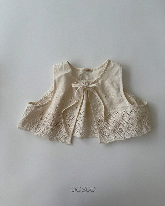 [AOSTA]Lace Jenny OpenVest
