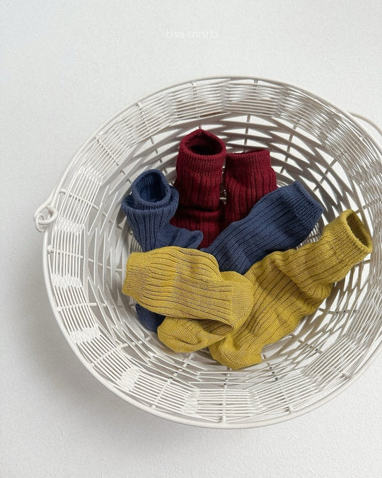 [minirobe]Cotton Rib Socks 3 Set