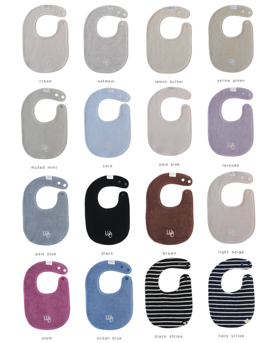 [would U]cloud terry bibs"16色"