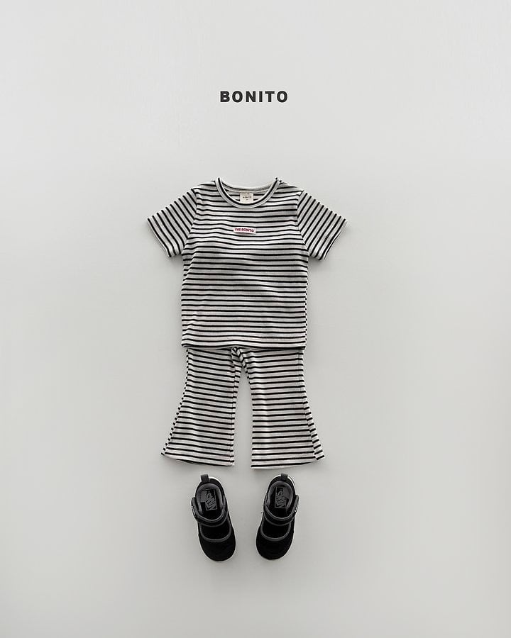 [BONITO]slim stripe SET-UP