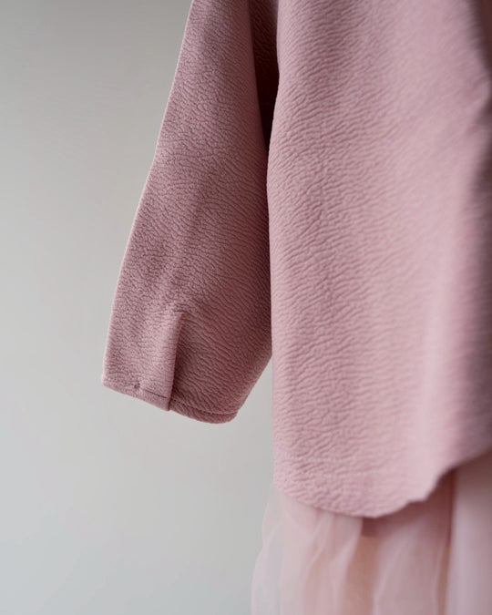 チュールレイヤーラペルトップス