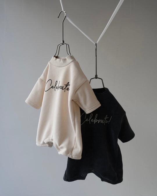 [nunu biel]plum裏起毛ロンパース