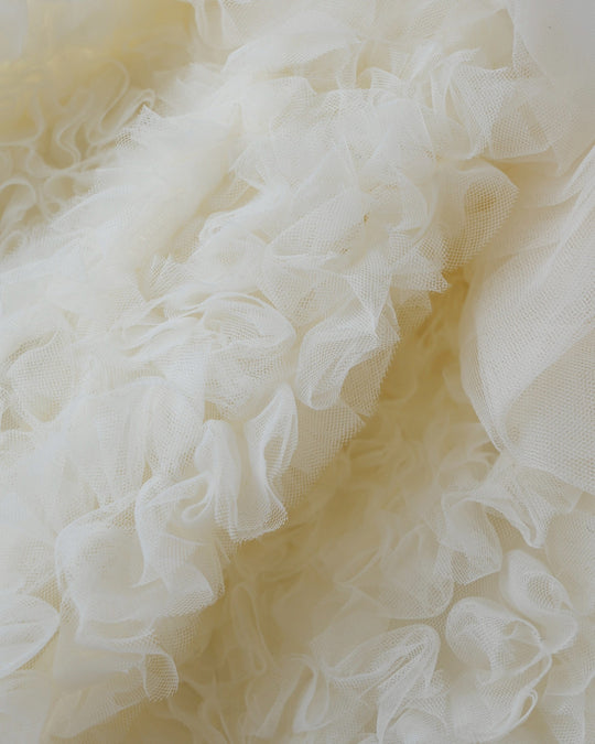 チュールフラワーレーススカート