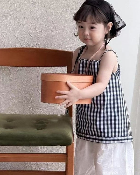 レイヤーチェックキャミソール