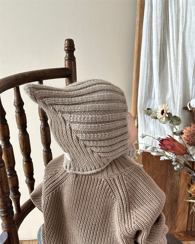 とんがりリブニットボンネ