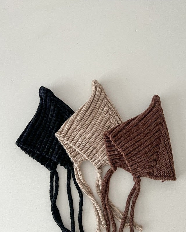 とんがりリブニットボンネ