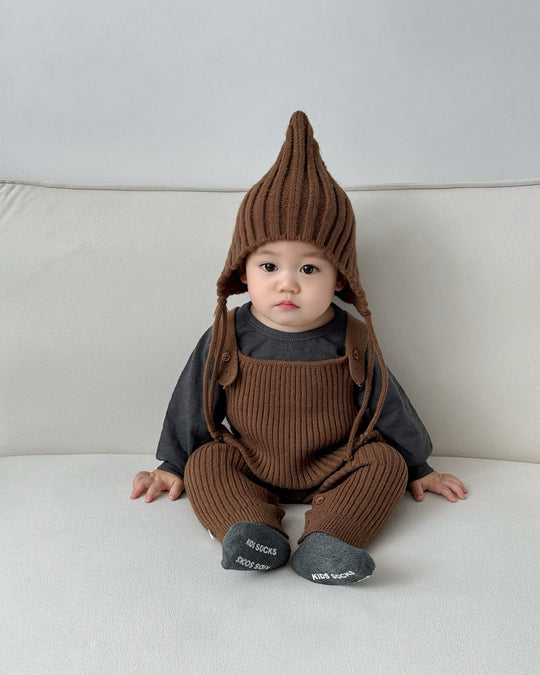 とんがりリブニットボンネ