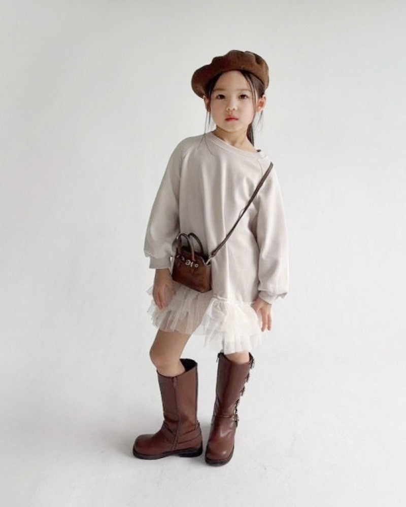 裾チュールスウェット