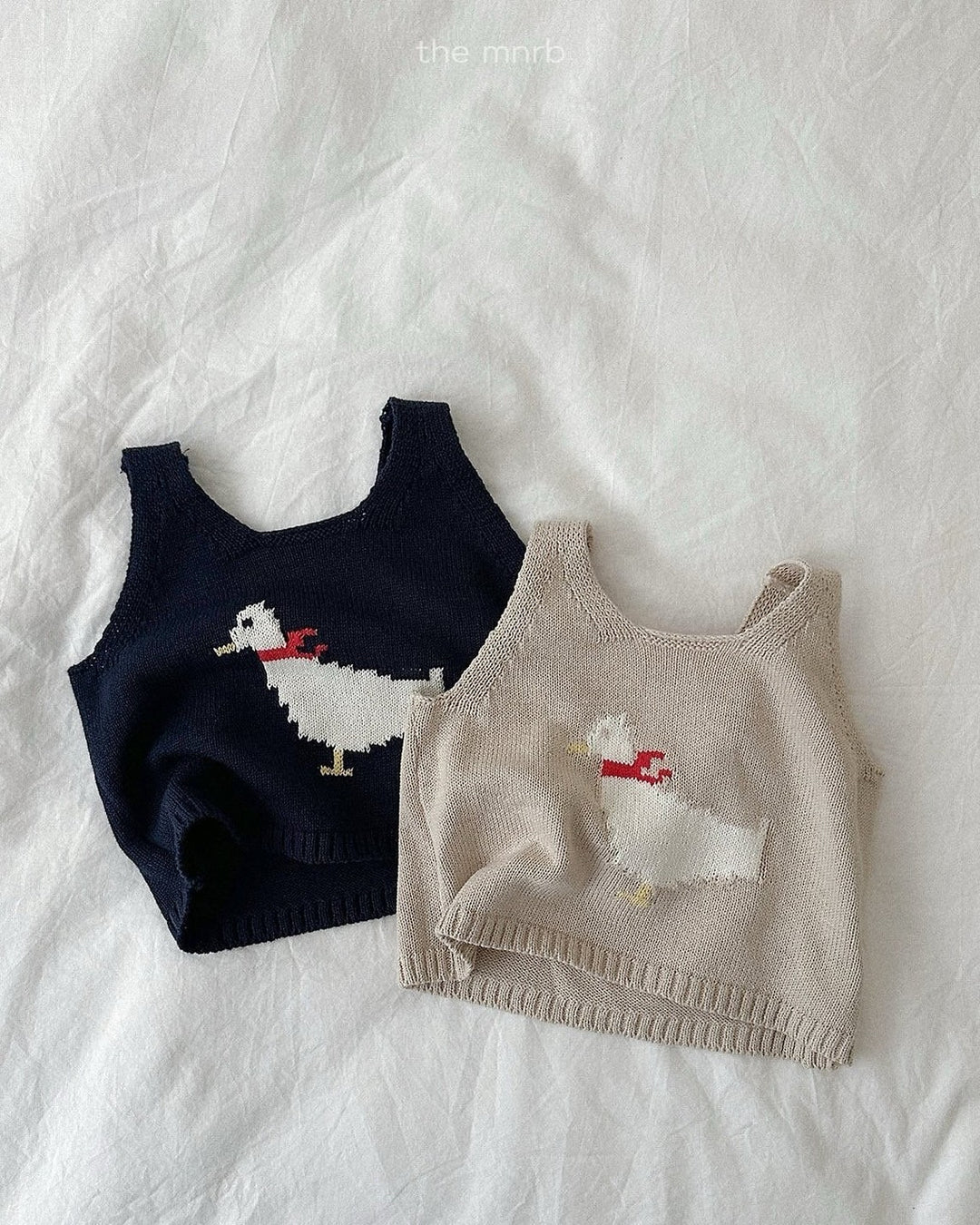 [minirobe]Duck Knit Vest