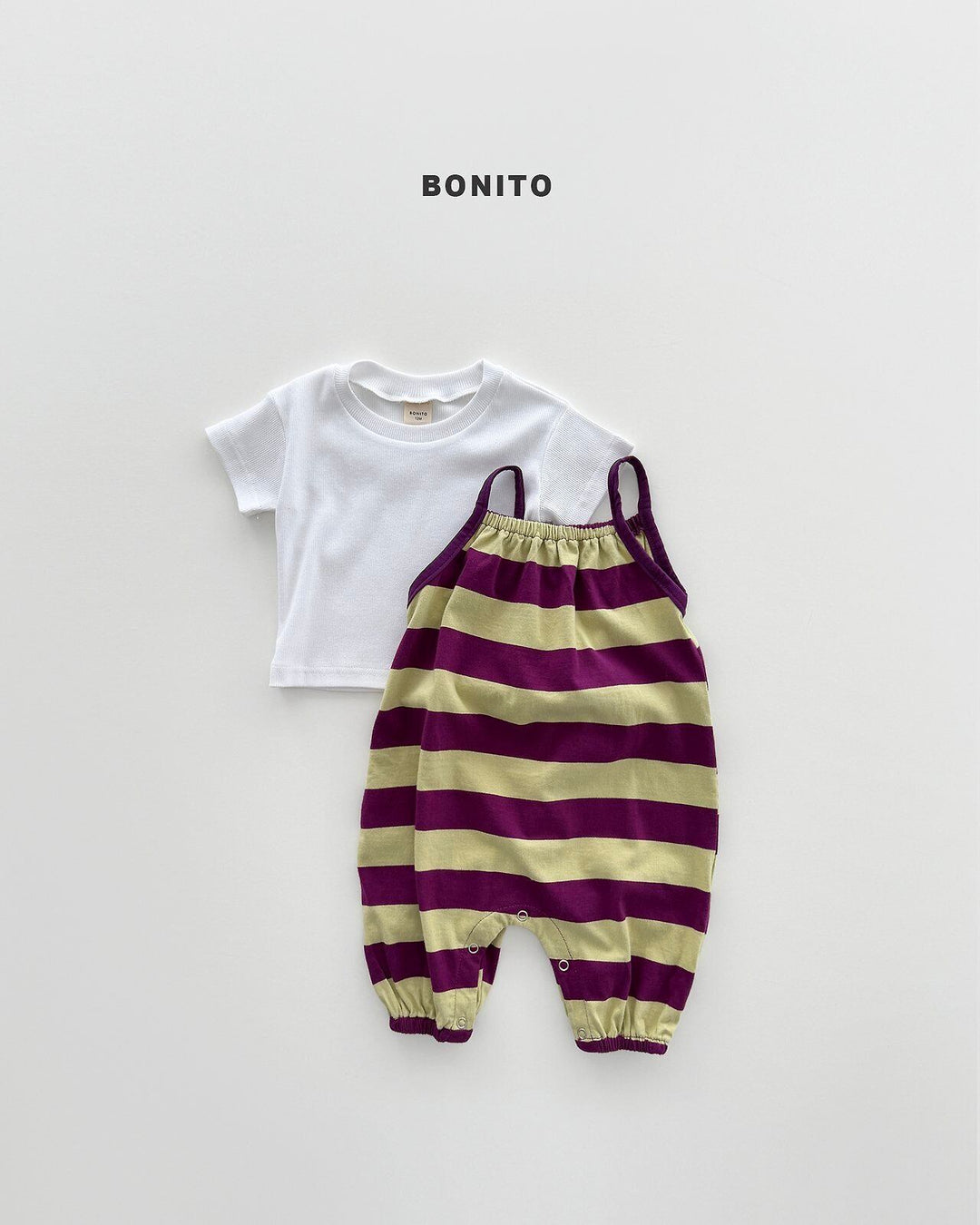 [BONITO]big border overall