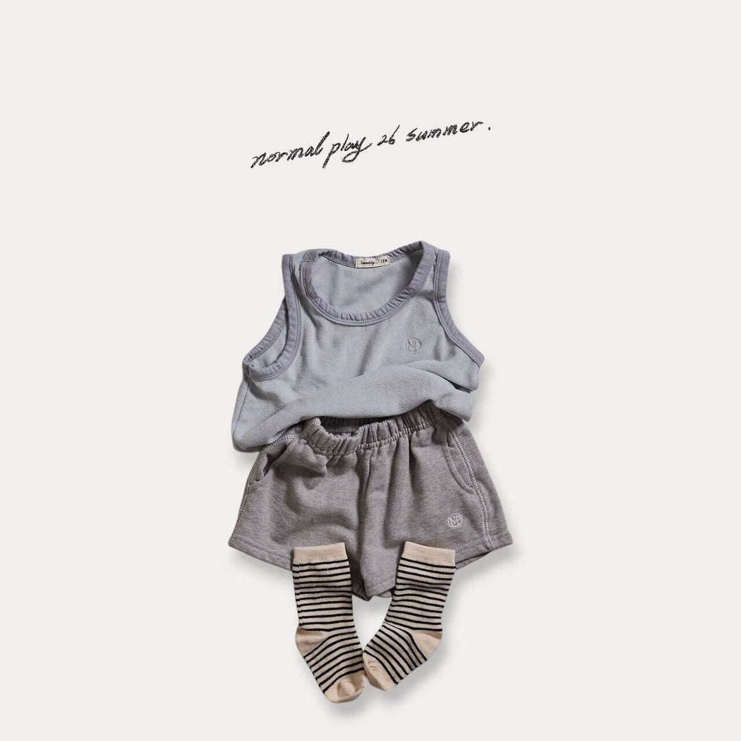 [NORMAL PLAY]NP terry sleeveless tee