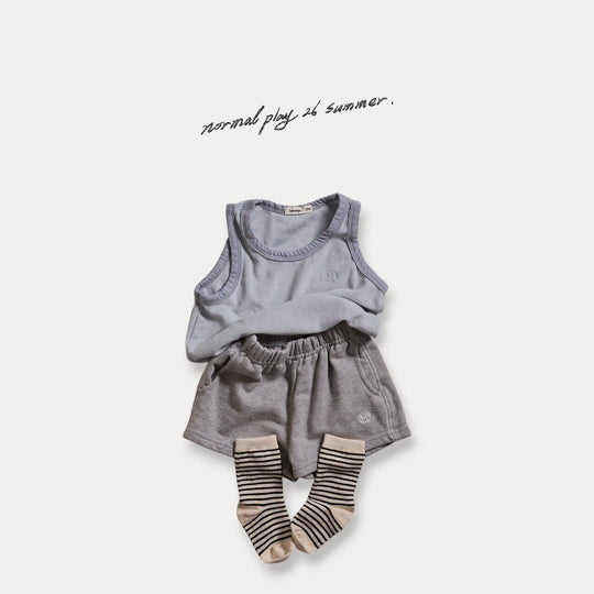 [NORMAL PLAY]NP terry sleeveless tee