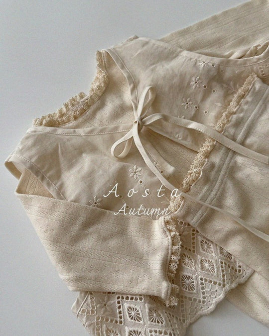 [AOSTA]Lace Jenny OpenVest