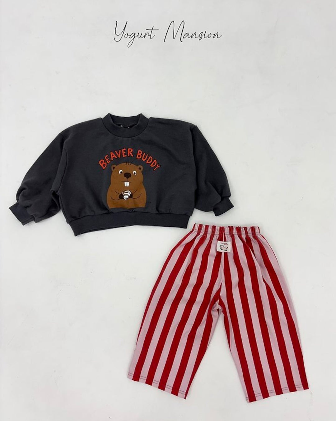 [yogurt mansion]color stripe pants
