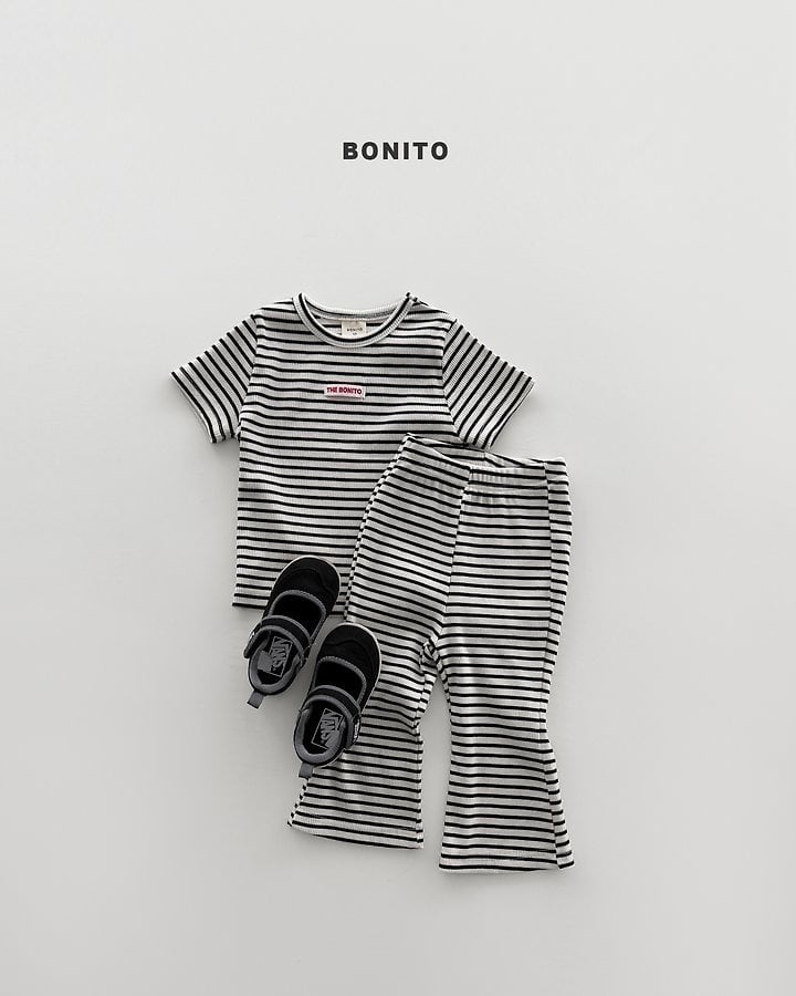 [BONITO]slim stripe SET-UP