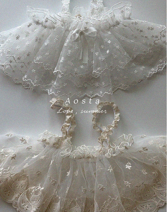 [aosta]lace strap bustier