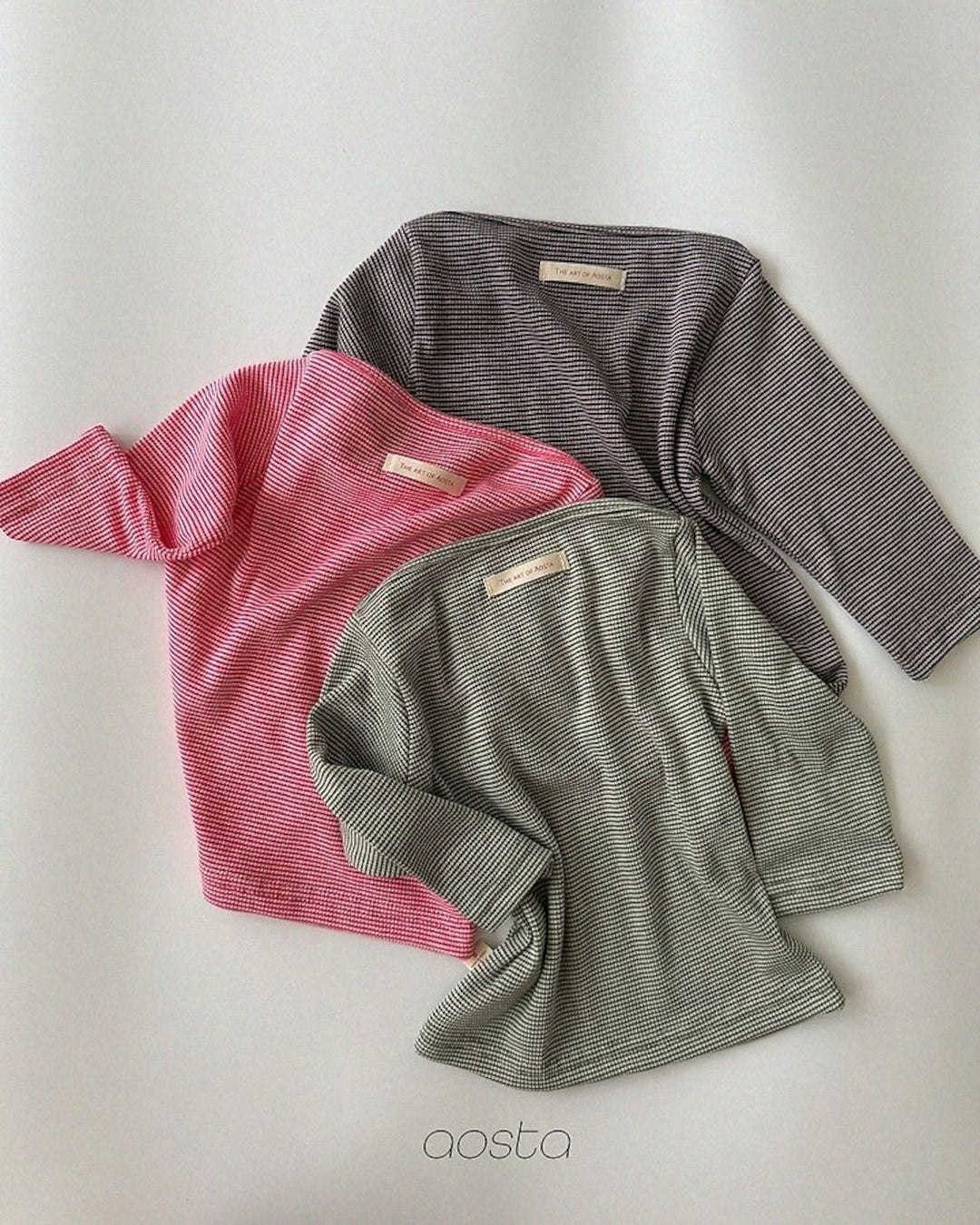[AOSTA]Boat Neck T