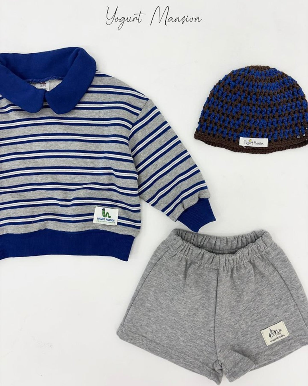 [yogurt mansion]stripe collar MTM