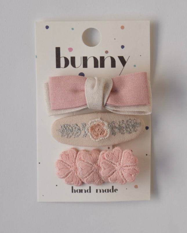 リボン×フラワーヘアアクセセット