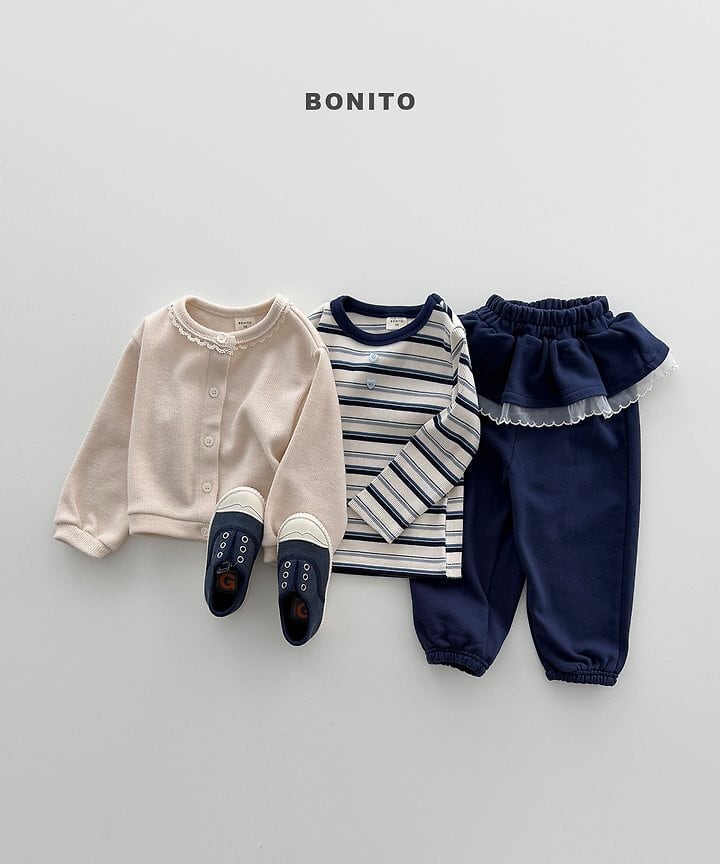 [BONITO]ハートボタンT