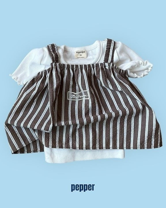 [pepper]coconut elastic waist blouse
