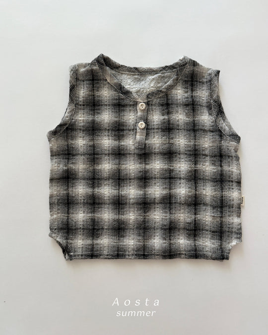 [aosta]check shirt